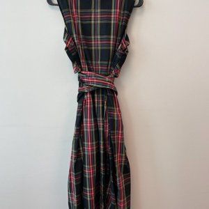 J. Crew 16 Multicolor Cotton Fit & Flare Plaid Dre